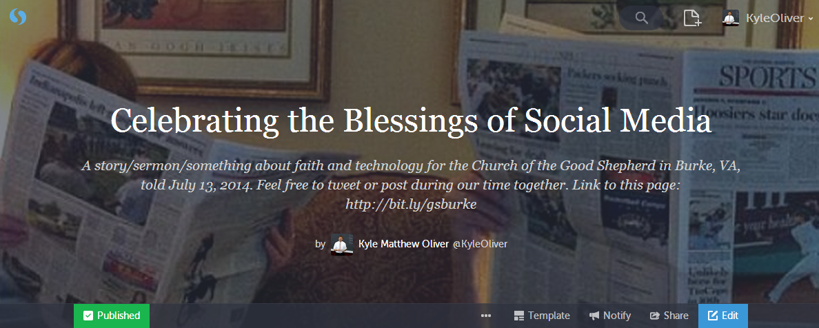 Social media sermon banner