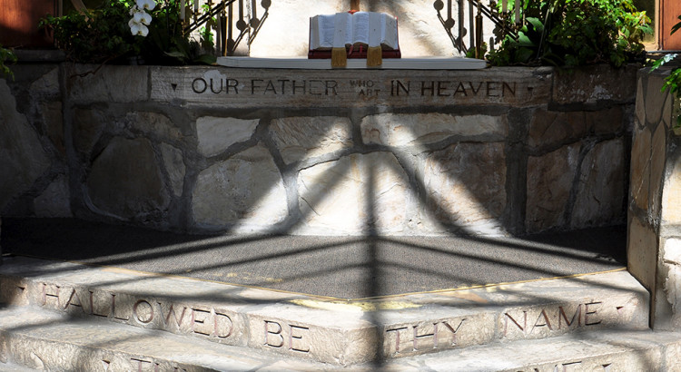 Lord's Prayer altar