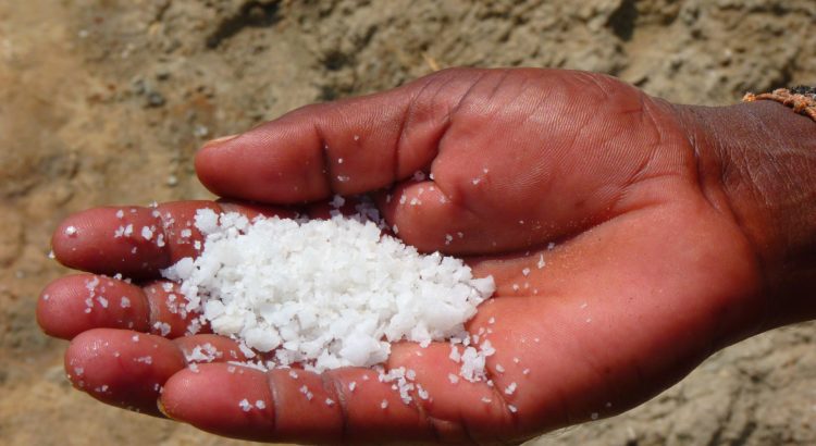 Salt in hand photo
