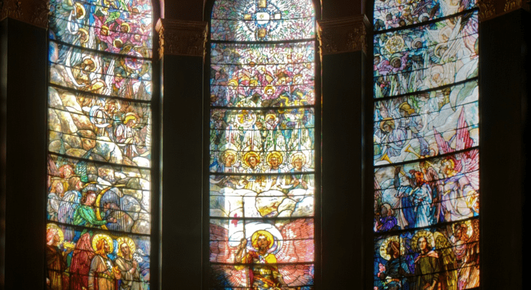 Glory and mercy in Victory in Heaven window photo