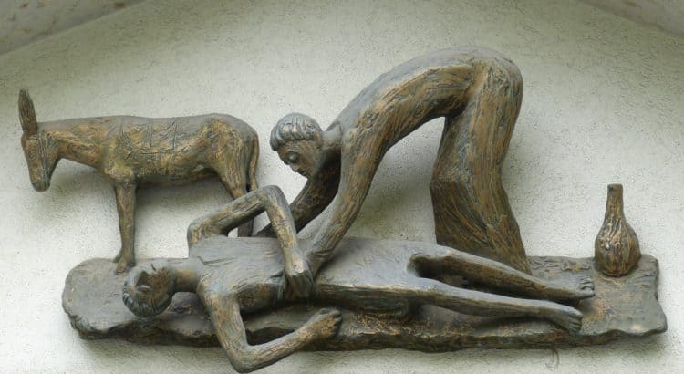 Good Samaritan sculpture - no savior complex