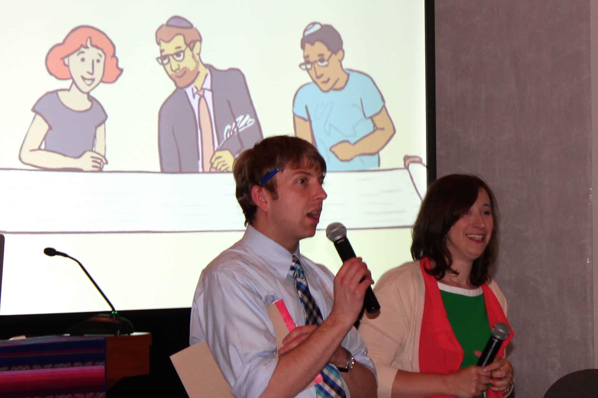 Kyle Oliver and Sarah Lefton at eFormation 2014